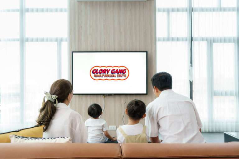 family watching a glory gang dvd